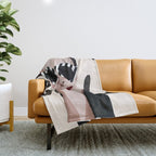 The Face of Fashion 7 Throw Blanket Gallery Image 1