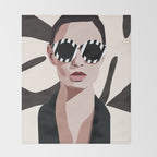 The Face of Fashion 7 Throw Blanket Gallery Image 2