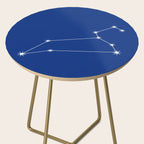 Leo Zodiac Star Constellation Line Art Dark Blue Side Table Gallery Image 2