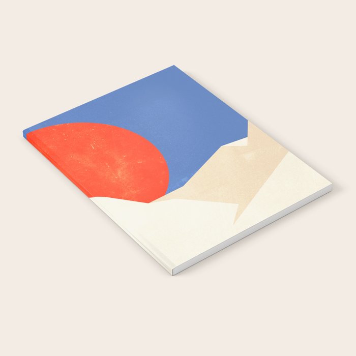 The Japanese Sun | Vintage Minimal Mount Fuji Landscape Notebook Gallery Image 2