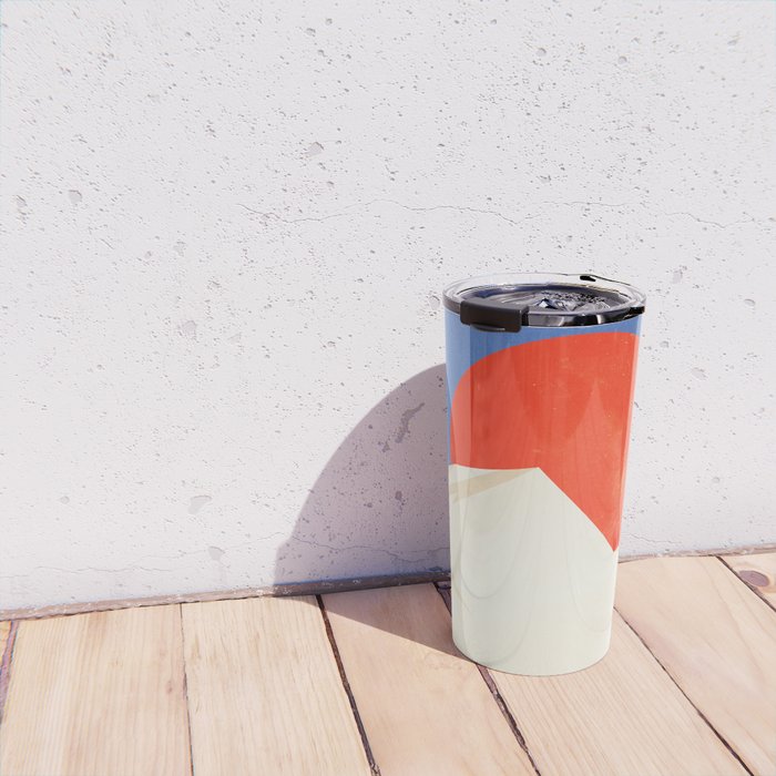 The Japanese Sun | Vintage Minimal Mount Fuji Landscape Travel Mug Gallery Image 4