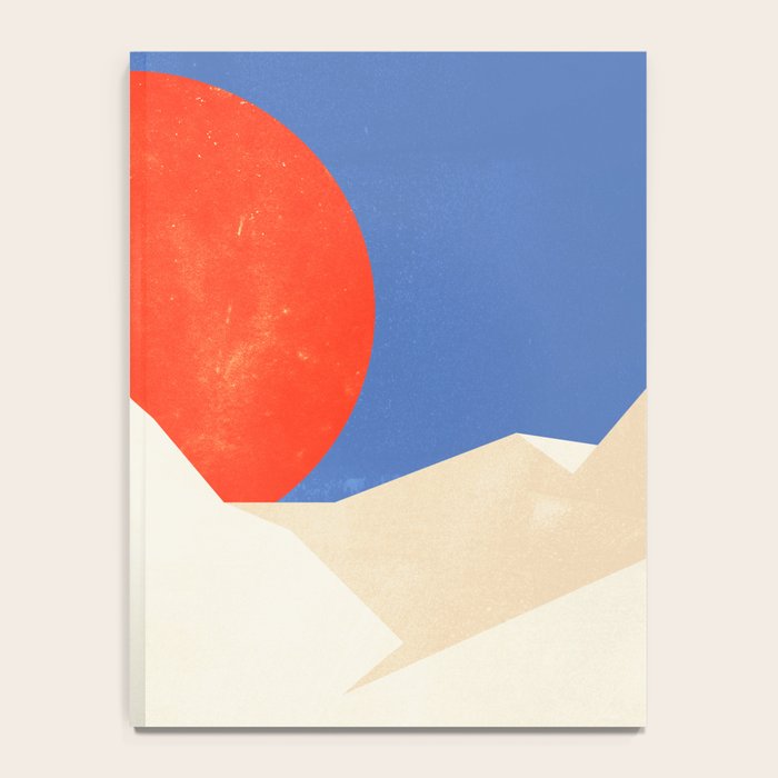 The Japanese Sun | Vintage Minimal Mount Fuji Landscape Notebook Gallery Image 4