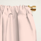 Minimalist Colour Block in Pale Blush Pink and Muted Ochre Window Curtain Gallery Image 2