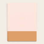 Minimalist Colour Block in Pale Blush Pink and Muted Ochre Notebook Gallery Image 4