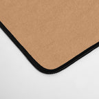 Minimalist Colour Block in Pale Blush Pink and Muted Ochre Desk Mat Gallery Image 4