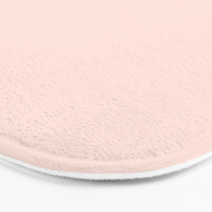 Minimalist Colour Block in Pale Blush Pink and Muted Ochre Bath Mat Gallery Image 3