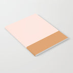 Minimalist Colour Block in Pale Blush Pink and Muted Ochre Notebook Gallery Image 2