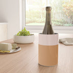 Minimalist Colour Block in Pale Blush Pink and Muted Ochre Wine Chiller Gallery Image 4
