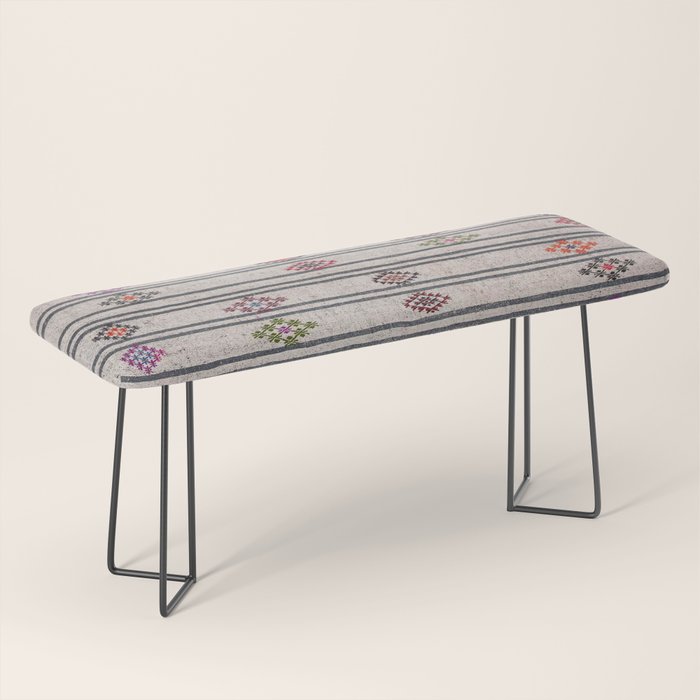 Moroccan Vintage Rug Bench Gallery Image 1