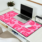 Pink Dripping Smiley Desk Mat Gallery Image 2