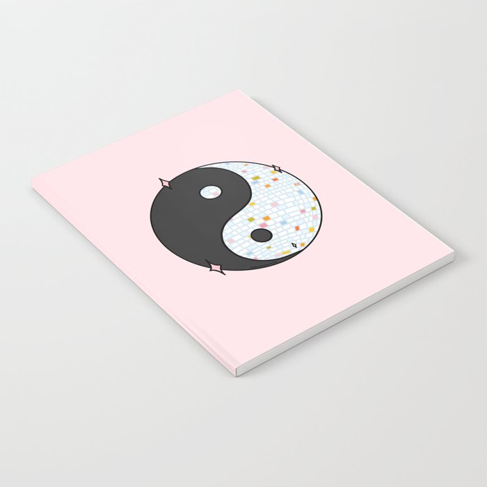 Yin Yang Disco Ball Notebook Gallery Image 2