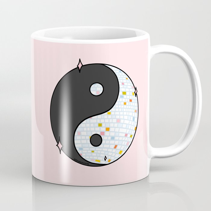 Yin Yang Disco Ball Coffee Mug Gallery Image 1