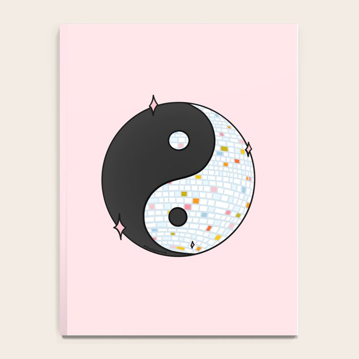 Yin Yang Disco Ball Notebook Gallery Image 4