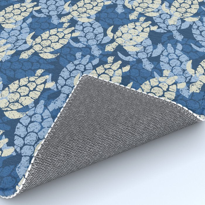 Honu Sea Turtle Hawaiian Tapa  Rug Gallery Image 4