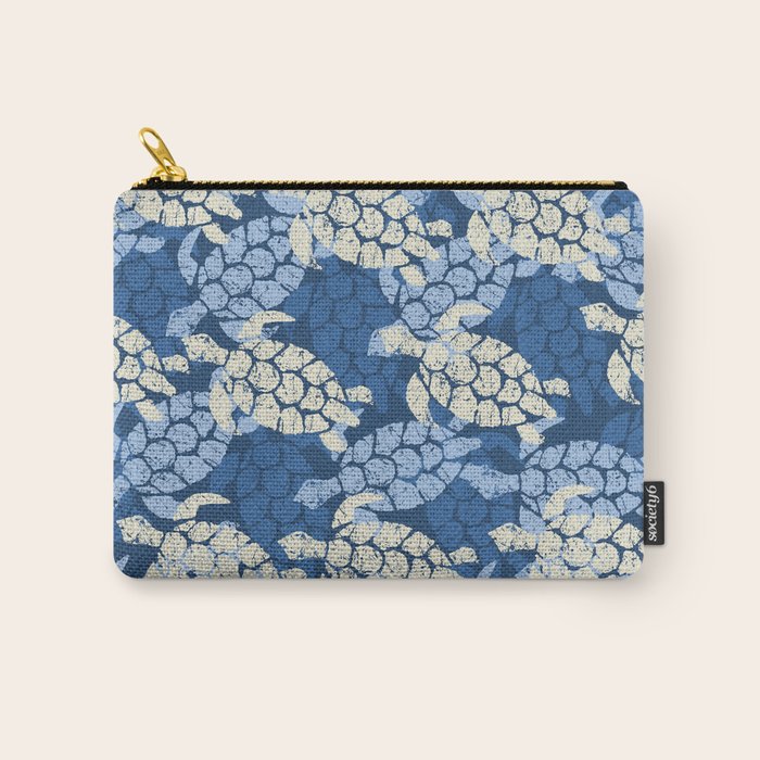 Honu Sea Turtle Hawaiian Tapa  Carry All Pouch Gallery Image 1