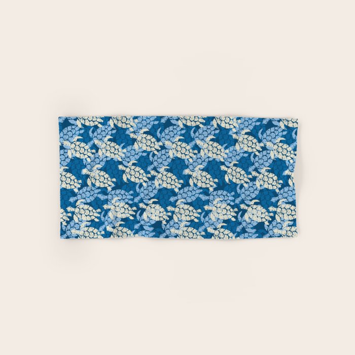 Honu Sea Turtle Hawaiian Tapa  Bath Towel Gallery Image 1