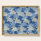 Honu Sea Turtle Hawaiian Tapa  Serving Tray Gallery Image 1