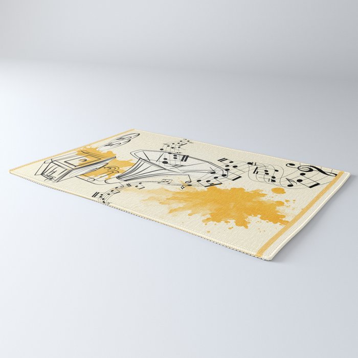 Abstract Minimal Musical Instrument 2 Rug Gallery Image 3