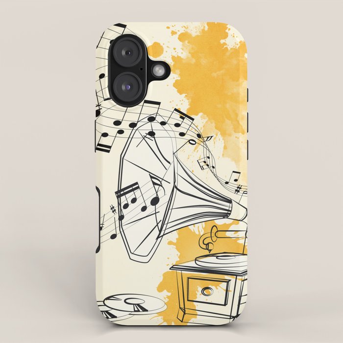Abstract Minimal Musical Instrument 2 iPhone Case Gallery Image 1