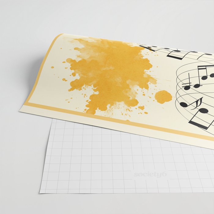 Abstract Minimal Musical Instrument 2 Wrapping Paper Gallery Image 2