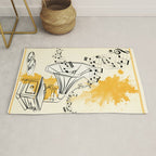 Abstract Minimal Musical Instrument 2 Rug Gallery Image 1
