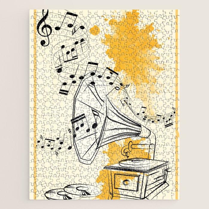 Abstract Minimal Musical Instrument 2 Jigsaw Puzzle Gallery Image 1