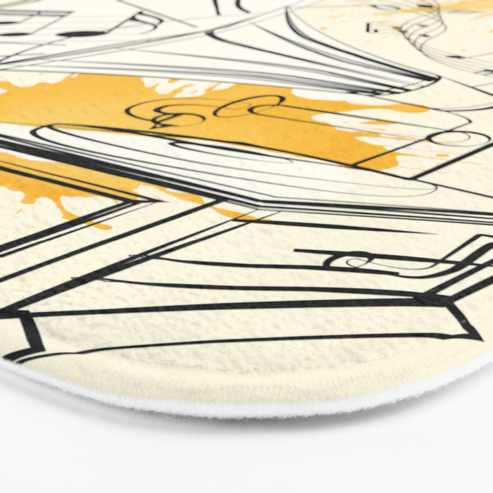 Abstract Minimal Musical Instrument 2 Bath Mat Gallery Image 3