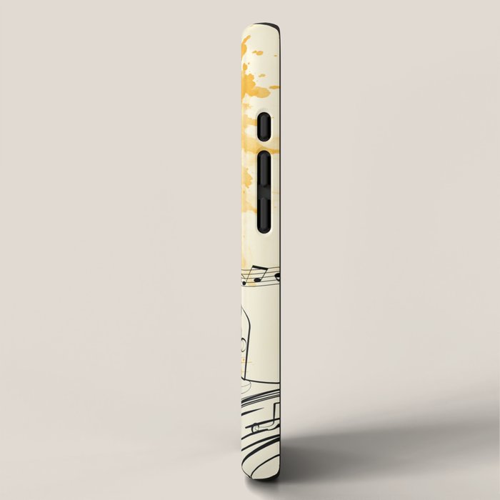 Abstract Minimal Musical Instrument 2 iPhone Case Gallery Image 2