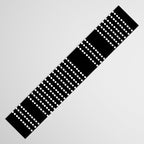 Spotted, African Pattern in Black and White Table Runner Gallery Image 3