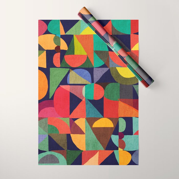 Color Blocks Wrapping Paper Gallery Image 1