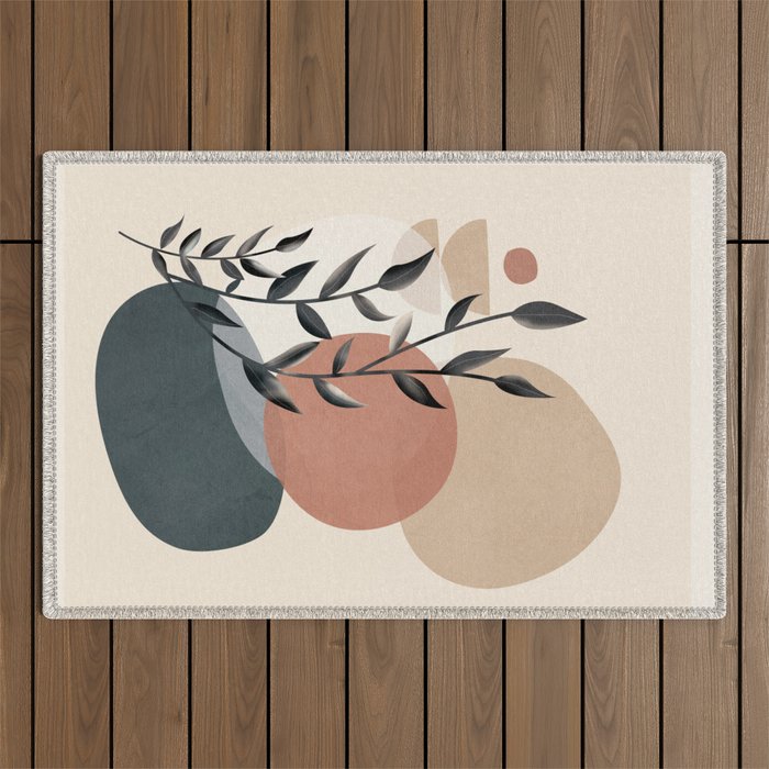 Abstract Nature Moment 5 Outdoor Rug Gallery Image 1