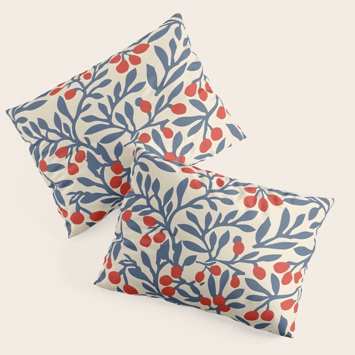 Winter Berries and Blue Pillow Sham Gallery Image 3