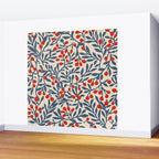 Winter Berries and Blue Wall Mural Gallery Image 2