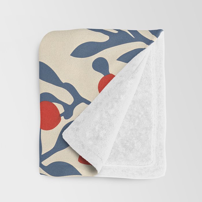 Winter Berries and Blue Throw Blanket Gallery Image 3