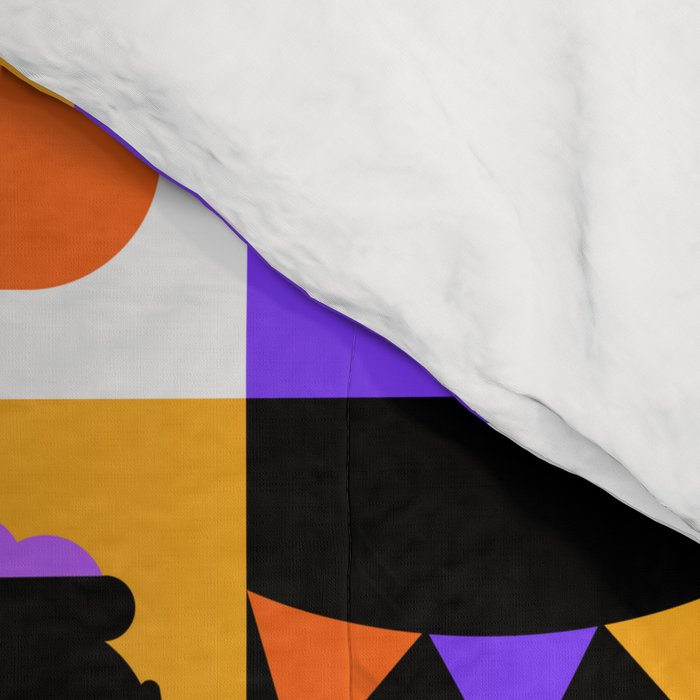 Geometric halloween mosaic pattern Comforter Gallery Image 4