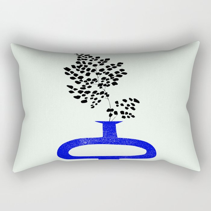The Blue Vase 02 Rectangular Pillow Gallery Image 1