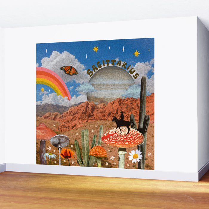 Sagittarius Collage Wall Mural Gallery Image 2