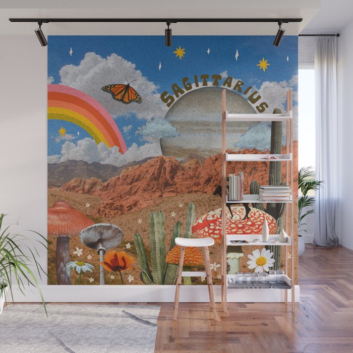 Sagittarius Collage Wall Mural Gallery Image 1