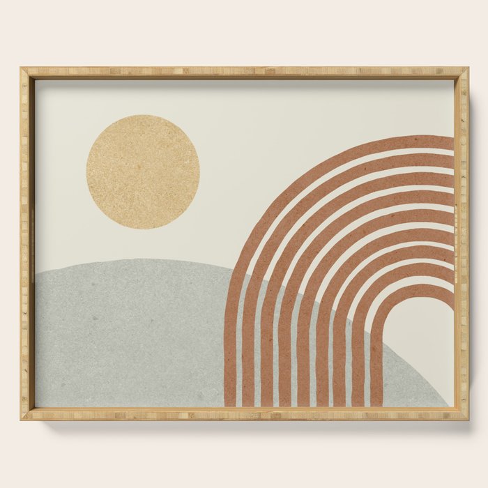 Sunny Hill - landscape Serving Tray Gallery Image 1