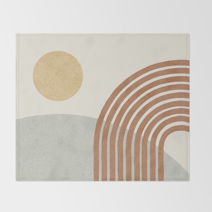 Sunny Hill - landscape Throw Blanket Gallery Image 2
