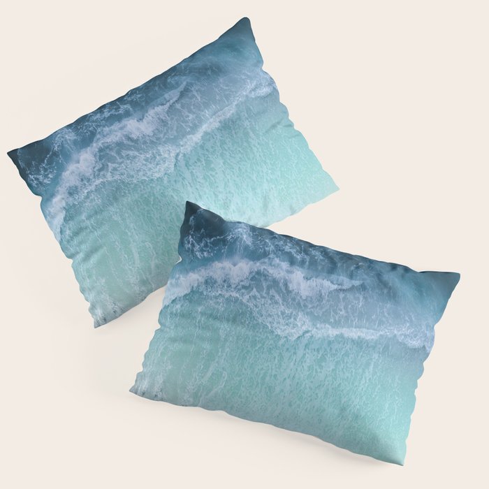 Turquoise Sea Pillow Sham Gallery Image 3