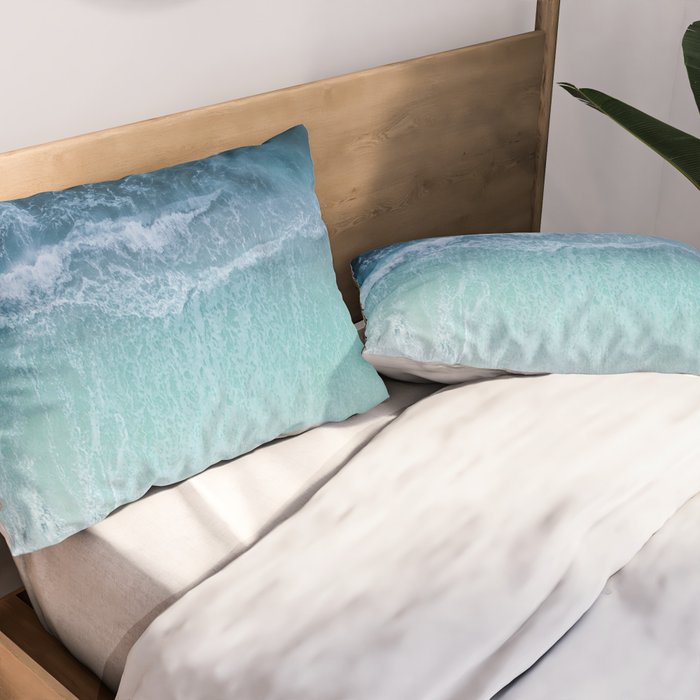 Turquoise Sea Pillow Sham Gallery Image 2