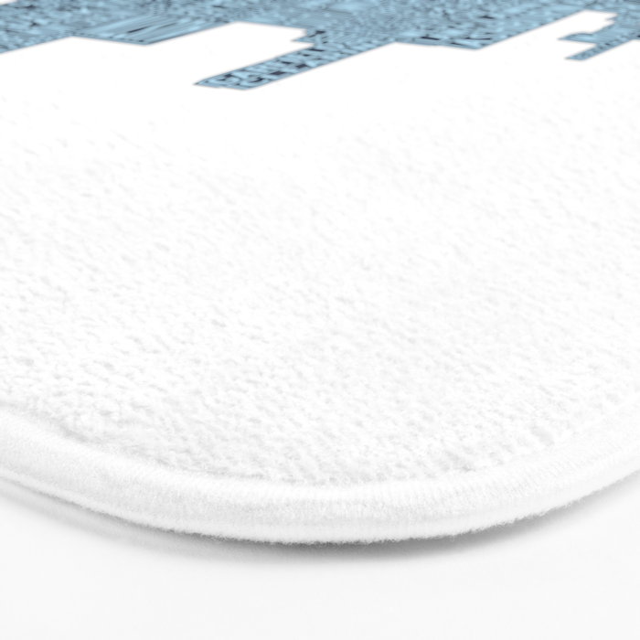 Chicago Neighborhood Map Bath Mat Gallery Image 3