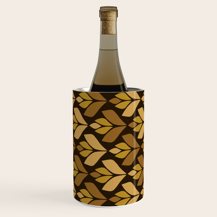 Dark Retro Trefoil Pattern Wine Chiller Gallery Image 1