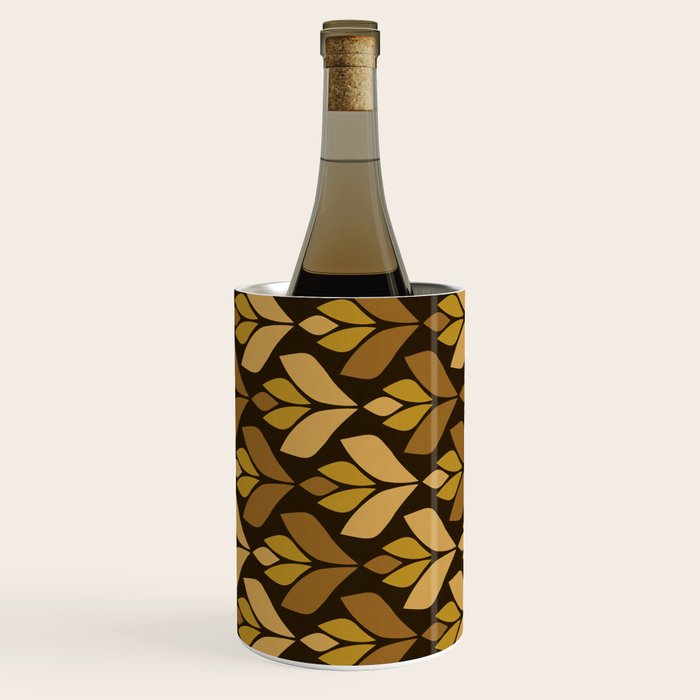 Dark Retro Trefoil Pattern Wine Chiller Gallery Image 3