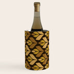 Dark Retro Trefoil Pattern Wine Chiller Gallery Image 2
