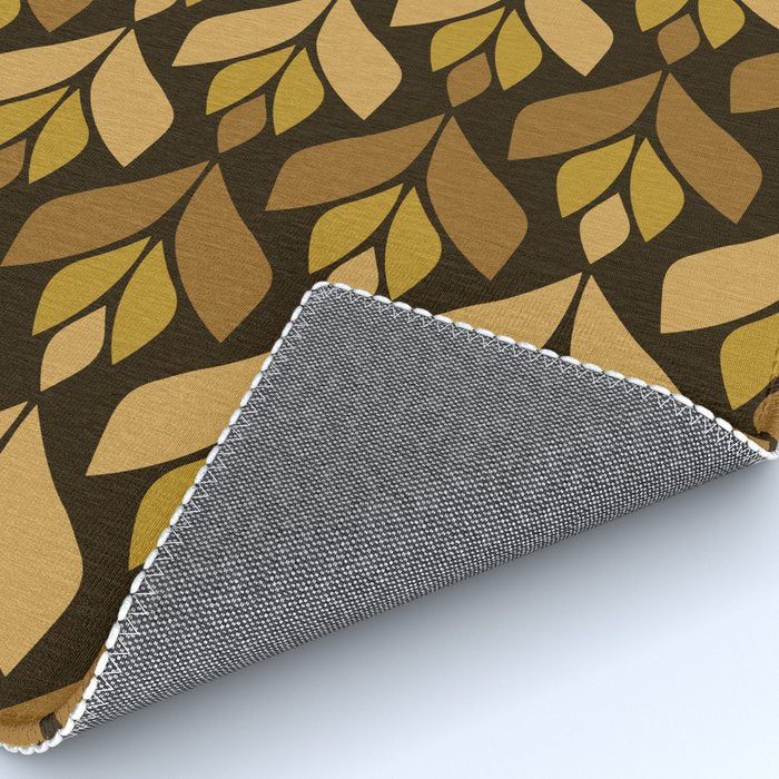 Dark Retro Trefoil Pattern Rug Gallery Image 4