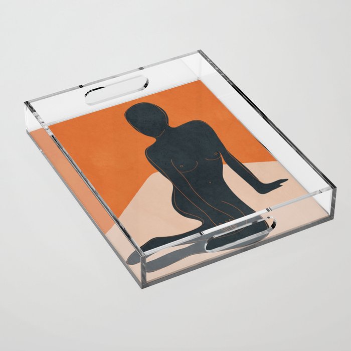 Abstract Nude III Acrylic Tray Gallery Image 1