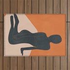 Abstract Nude III Outdoor Rug Gallery Image 1