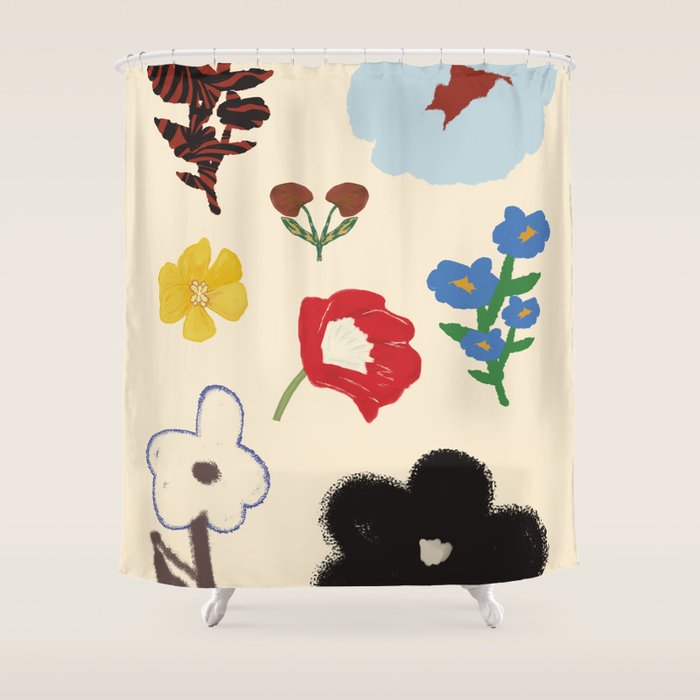 Fancy Garden Shower Curtain Gallery Image 1